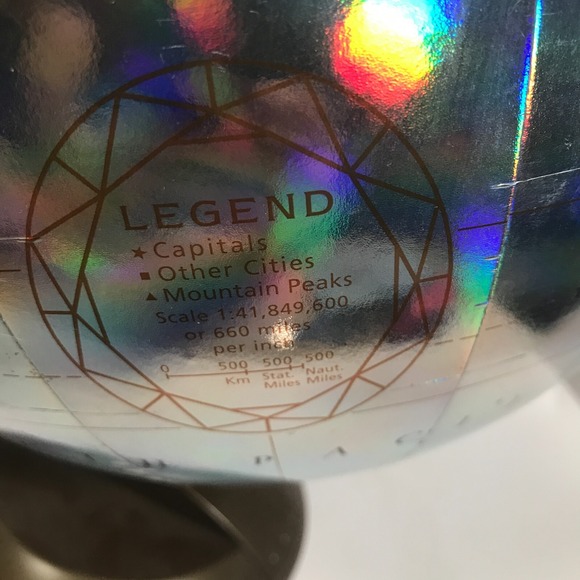 Vintage Replogle World Prism Series 12 Inch Diameter Raised Geography Globe - Picture 4 of 16